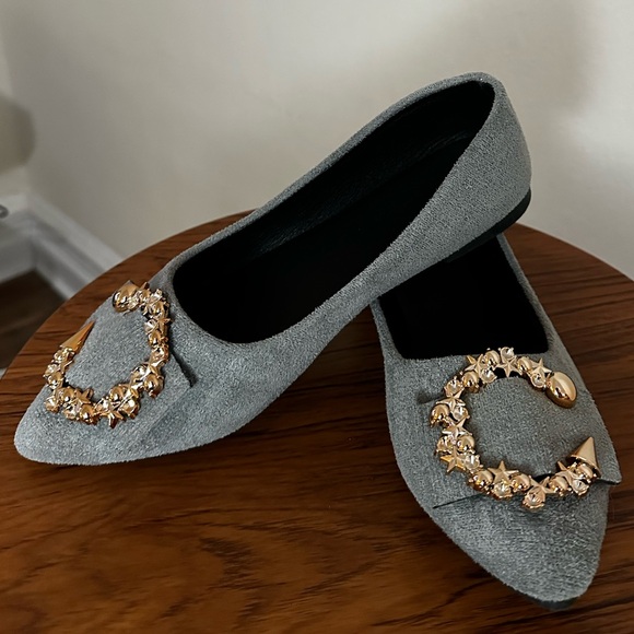 Women's Pointed Toe Fashionable Shallow
Mouth Comfortable Flat Shoes - Picture 6 of 8